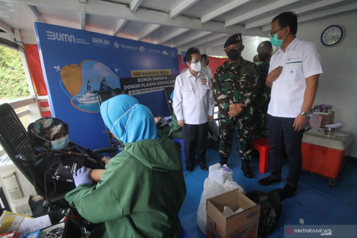 Pelindo Marines gelar donor plasma konvalesen di RS Terapung