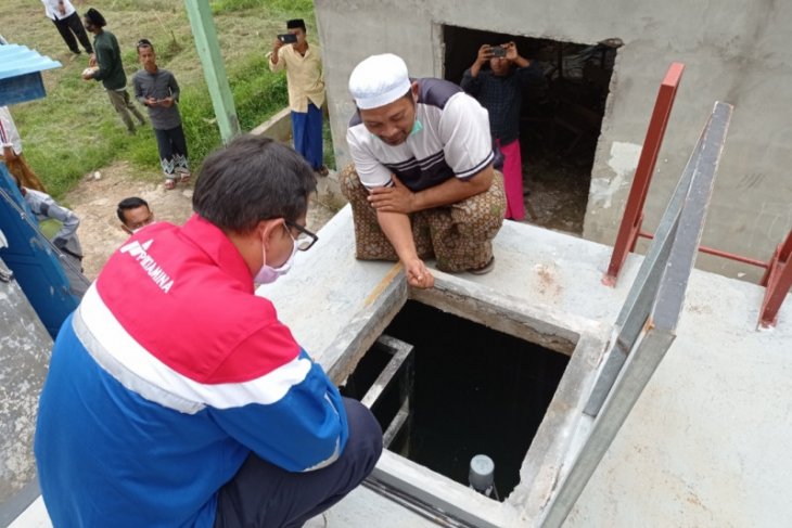 Kini masyarakat Sungai Asam merasakan air bersih bantuan Pertamina