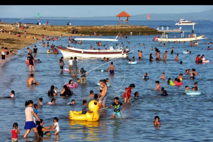 Suasana liburan di Sanur