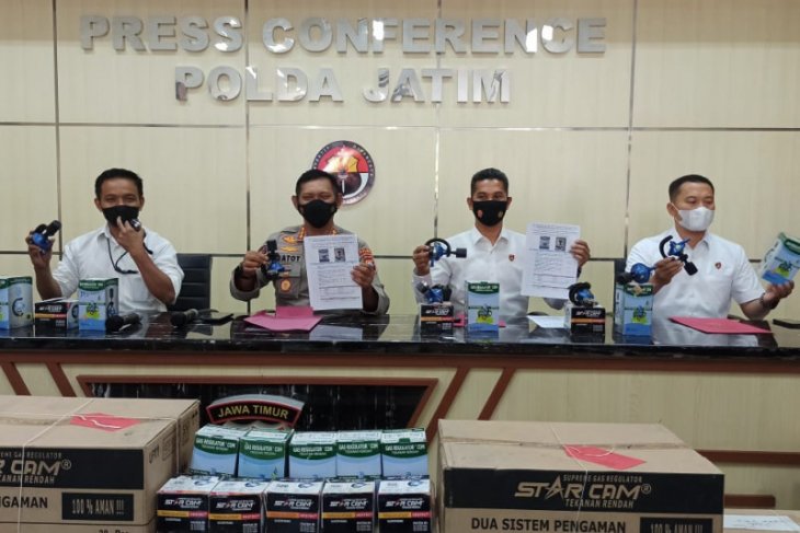 Polda Jatim ungkap peredaran regulator LPG tak ber-SNI
