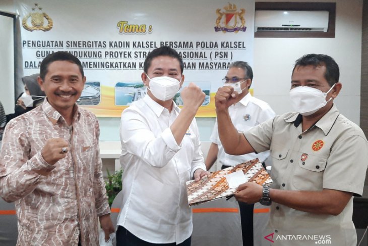 S Kalimantan Police, Kadin work together to oversee national strategic project