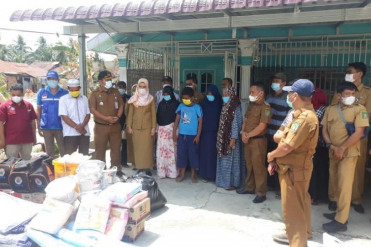 Pemkab Langkat berikan bantuan buat keluarga korban kebakaran Tanjung Pura