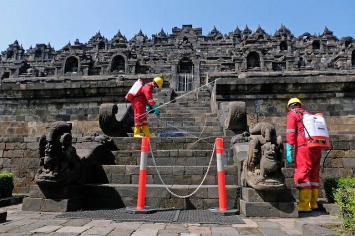 Perawatan Candi Borobudur menggunakan minyak serai wangi