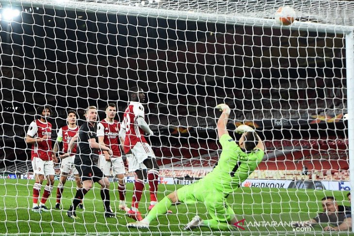 Liga Europa: Arsenal ditahan Slavia Praha 1-1 pada leg pertama