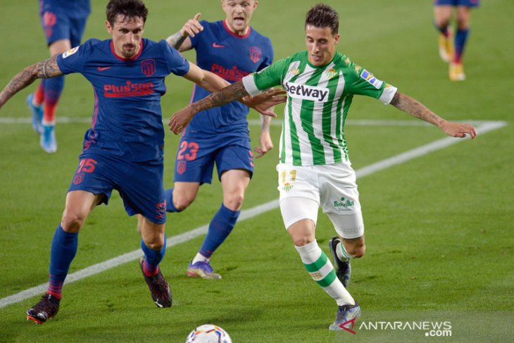 Imbang 1-1 lawan Real Betis, Atletico Madrid puncaki klasemen sementara
