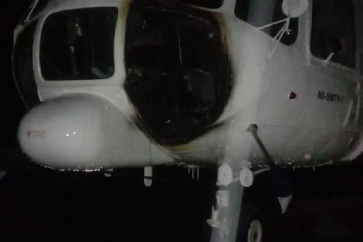 Sempat dibakar KKB, helikopter PT Ersa Air diterbangkan ke Timika