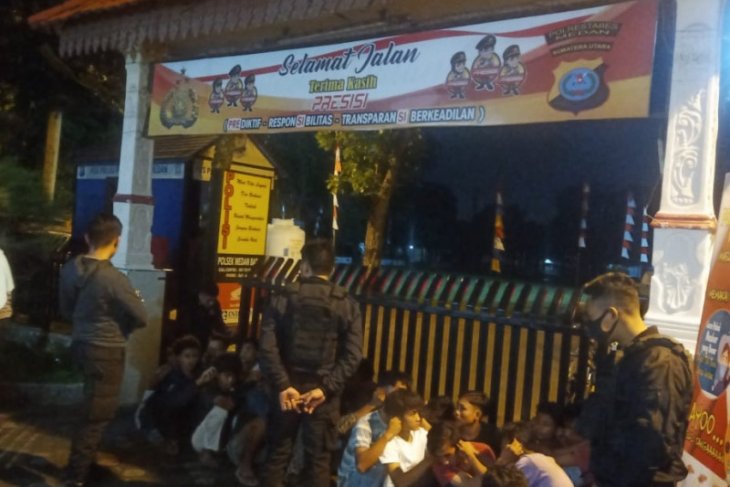 Polda Sumut amankan puluhan remaja tawuran di Medan