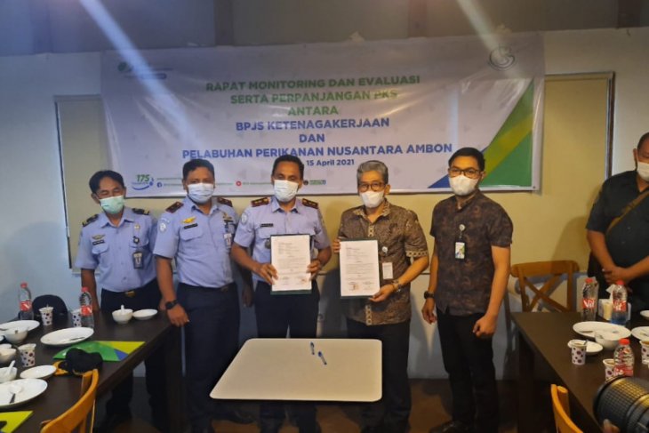 BPJamsostek Maluku - PPN Ambon perpanjang PKS perlindungan tenaga kerja