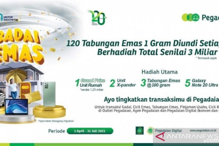 Apresiasi nasabah setia, Pegadaian bagi hadiah Rp3 miliar