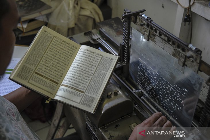 Produksi Al Quran braile di Bandung 