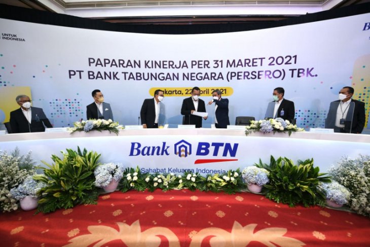 Laba bersih BTN naik 36,75 persen kuartal I 2021