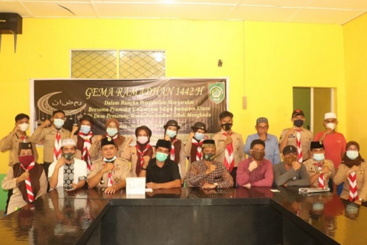 Pramuka UISU laksanakan Gema Ramadhan di Desa Pematang Kwala