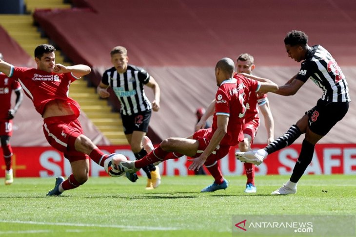Liverpool gagal jaga keunggulan saat diimbangi Newcastle