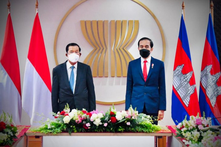 Presiden Jokowi gelar pertemuan bilateral dengan PM Kamboja