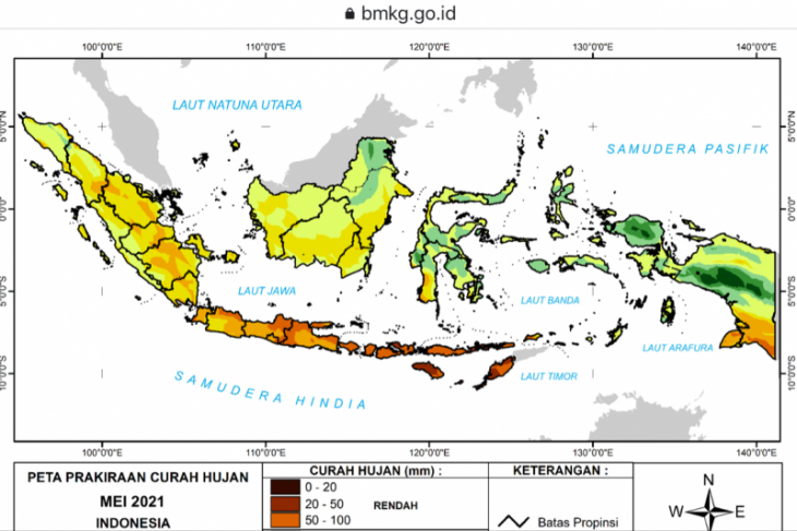 BMKG Prakirakan Potensi Hujan Sedang Hingga Lebat Di Kawasan Tengah ...