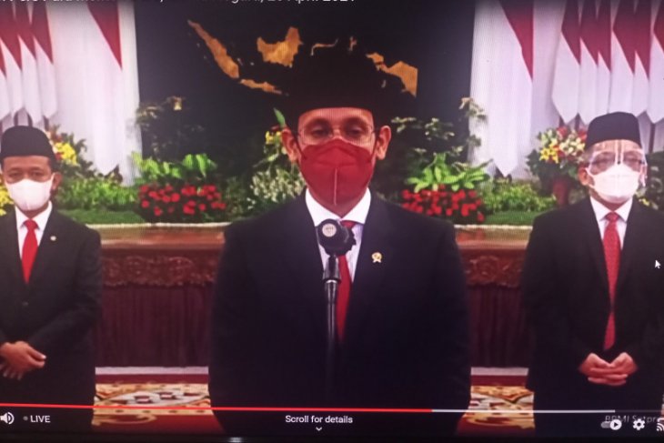 Nadiem Makarim dilantik sebagai Mendikbud-Ristek oleh Presiden