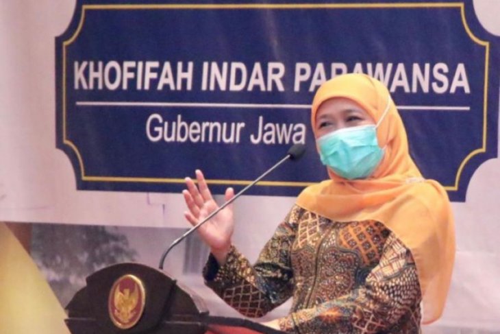Khofifah berterima kasih kepada Pakde Karwo-Gus Ipul wariskan sistem pembina K3
