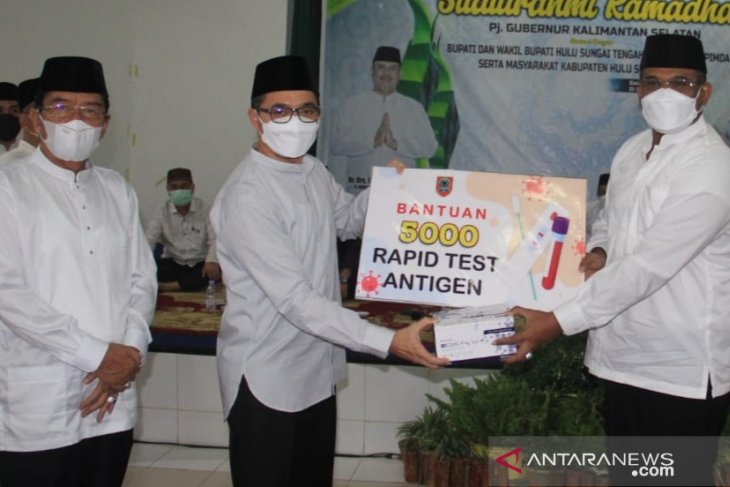 HST terima dana hibah sebesar Rp554 juta dan 5000 alat Rapid test antigen dari Pemprov
