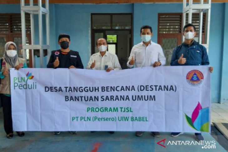 PLN UP3 Bangka salurkan bantuan kepada Destana