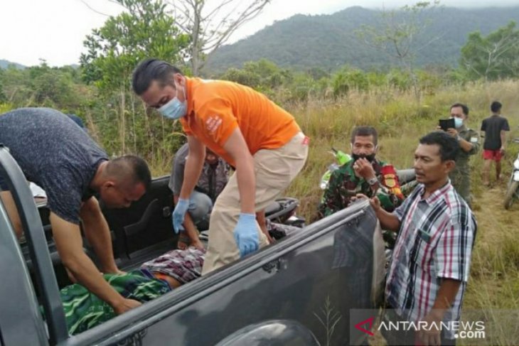 Polsek Mentok-Tim identifikasi Polres Bangka Barat olah TKP korban tenggelam