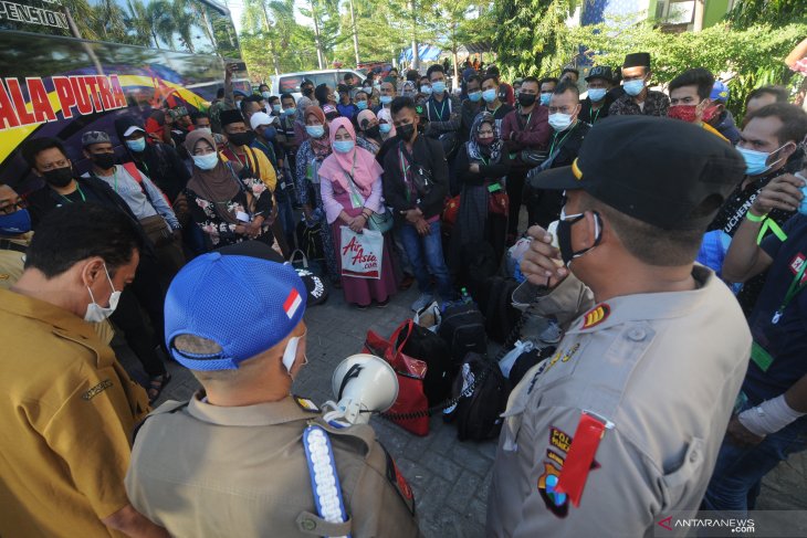 Kedatangan Buruh Migran di Pamekasan