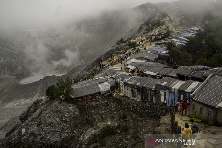 Wisata Tangkuban Parahu lebaran hari ketiga 