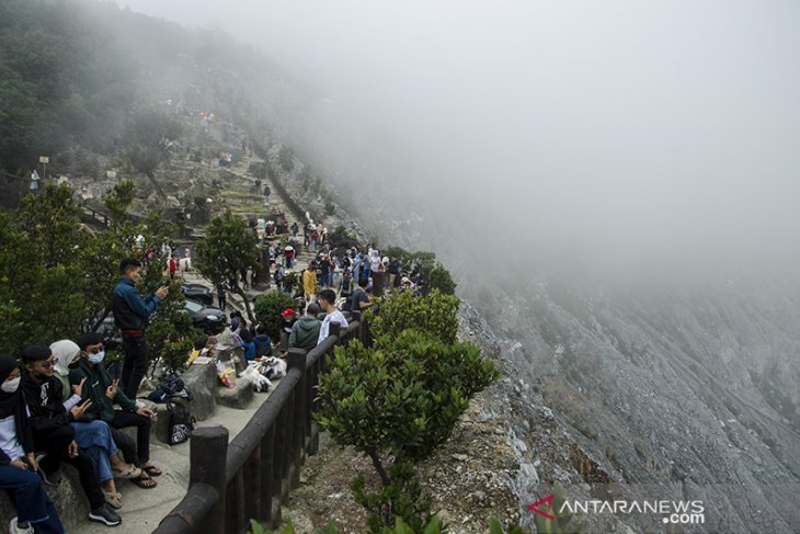 Wisata Tangkuban Parahu lebaran hari ketiga 