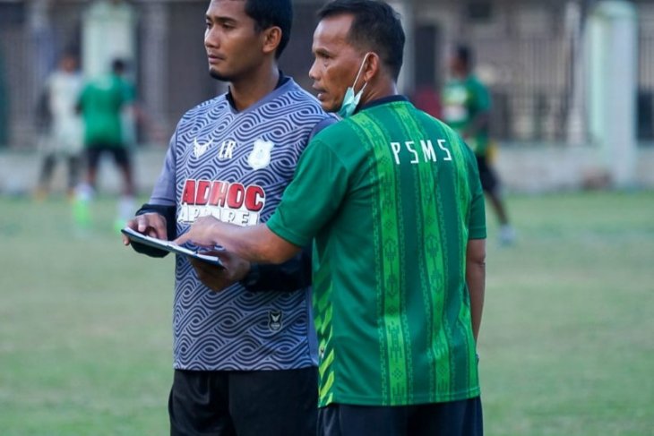 Pemain PSMS kembali latihan rutin Senin di Kebun Bunga