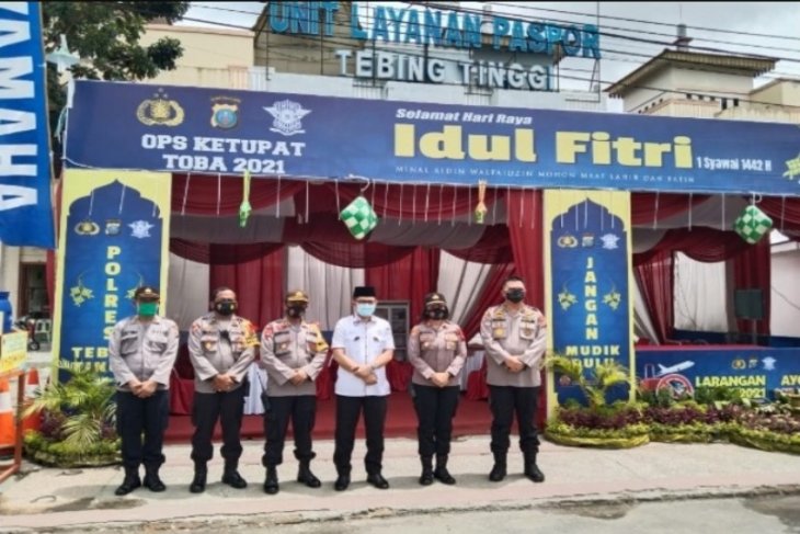Kompolnas dan Itwasda Poldasu tinjau Pos Pam Tebing Tinggi
