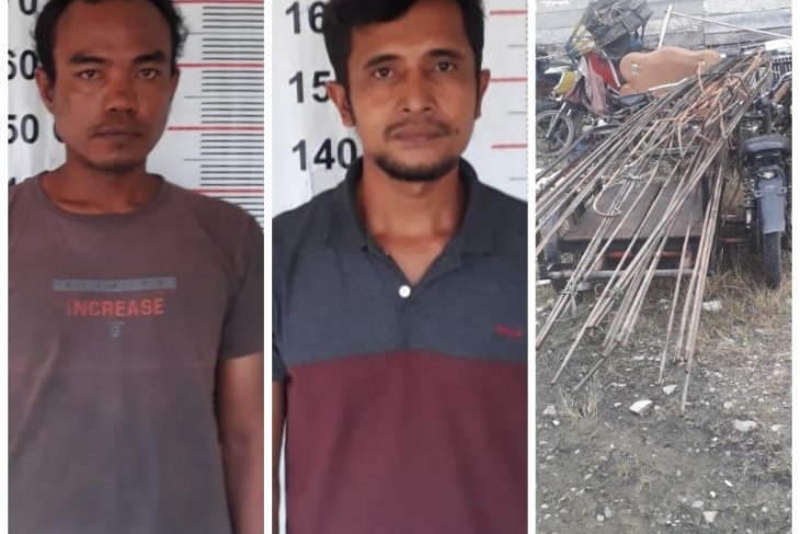 Polsek Pangkalan Brandan tangkap pelaku dan penadah besi curian