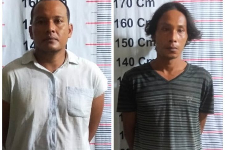 Polsek Pangkalan Brandan amankan dua warga asyik nikmati sabu