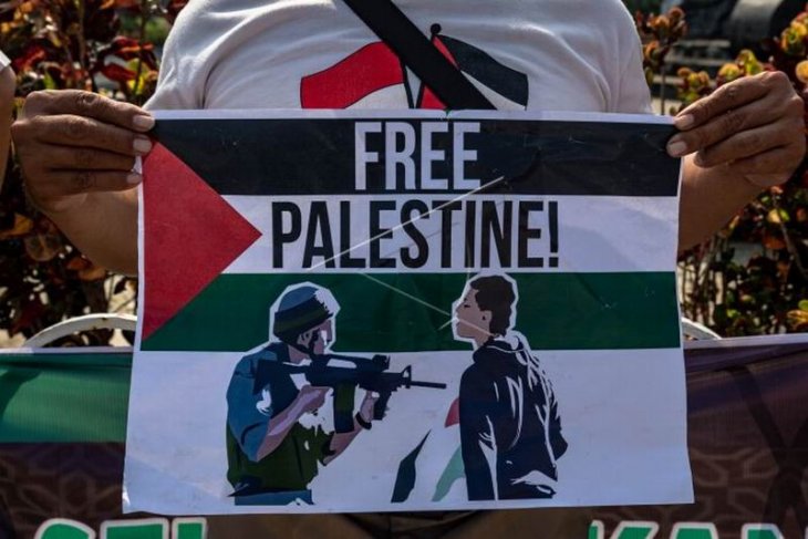 Aksi solidaritas untuk Palestina