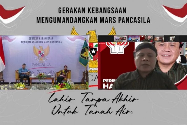 BPIP apresiasi gerakan kebangsaan kumandangkan Mars Pancasila di Kota Kediri