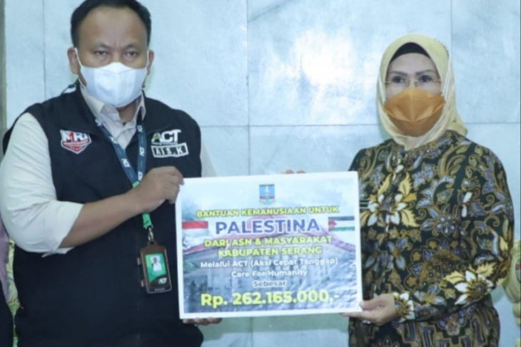 Pemkab Serang Salurkan Donasi Untuk Palestina Rp537,16 Juta - ANTARA ...