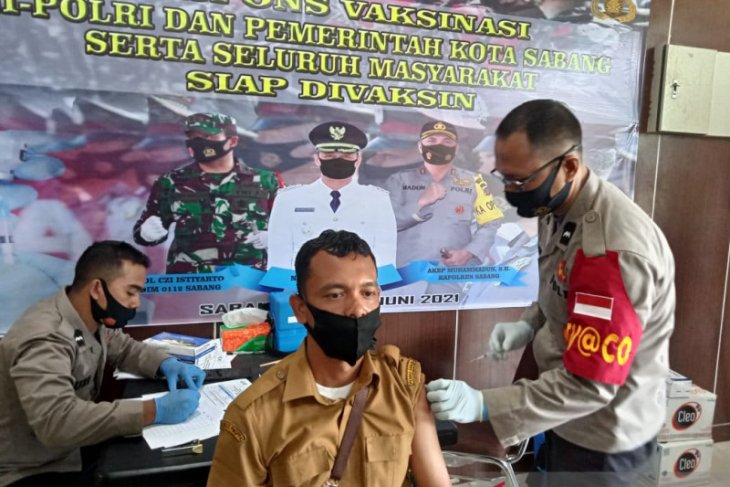 Polres Sabang gelar vaksinasi massal