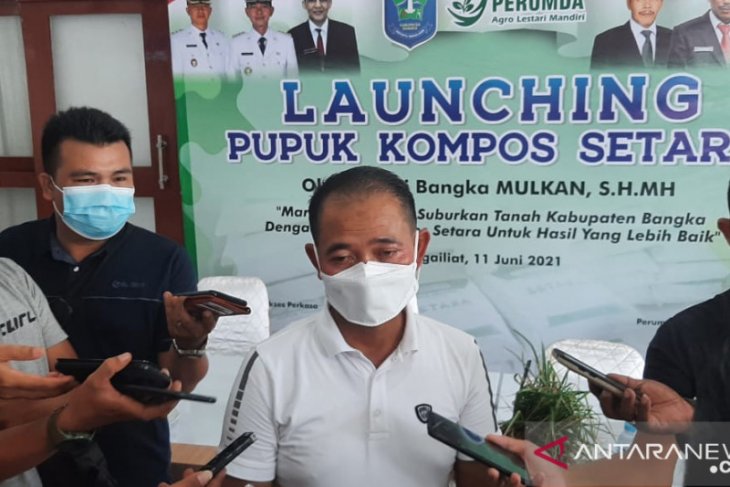 Bupati Bangka dorong petani gunakan pupuk organik