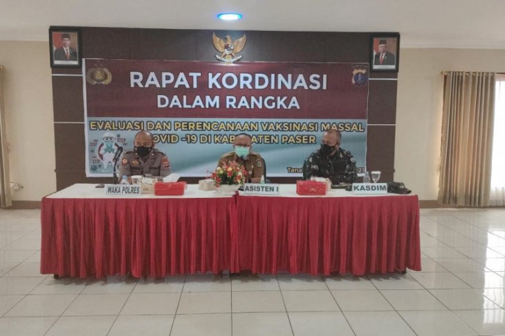 Pemkab Paser evaluasi pelaksanaan vaksinasi COVID-19