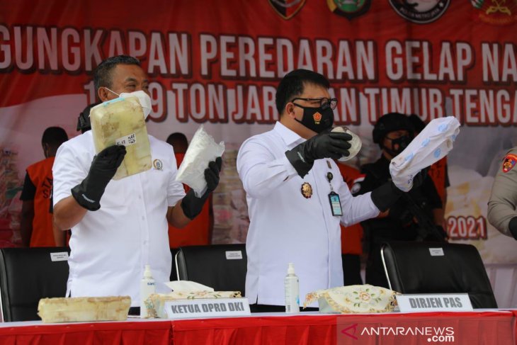 Kemenkumham gagalkan peredaran 1,129 ton sabu-sabu
