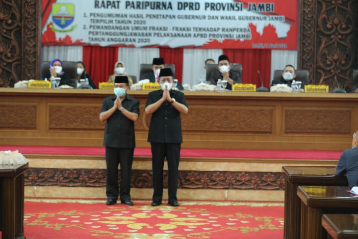 DPRD umumkan penetapan gubernur dan wakil gubernur Jambi terpilih