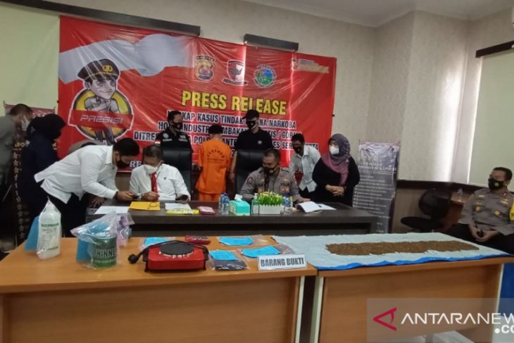 Ditresnarkoba Polda Banten ungkap