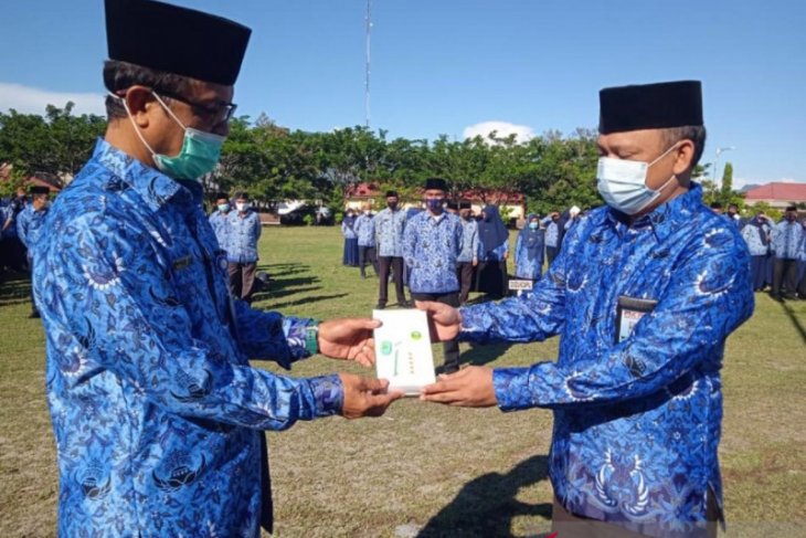 Pemkab Bone Bolango terima hibah 473 thermo gun dari KPU