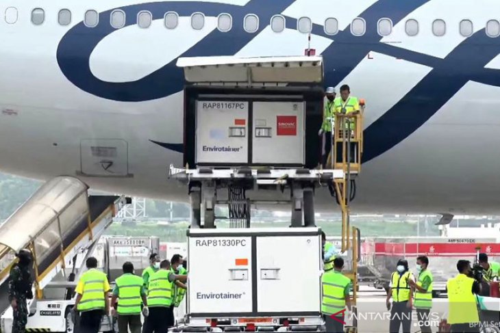 Indonesia terima 10 juta bulk vaksin COVID-19 Sinovac tahap ke-17