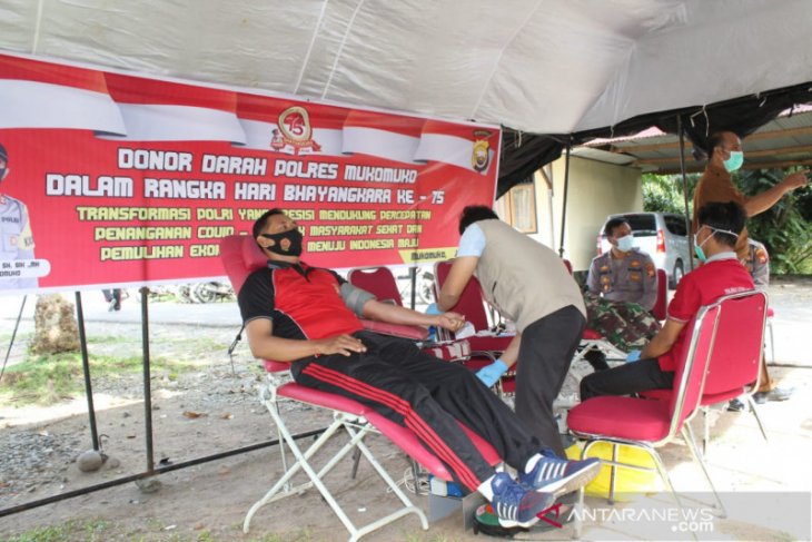 Polisi bantu percepatan penanganan COVID-19 di Mukomuko