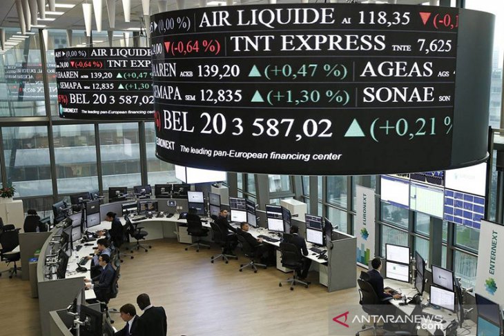 Saham Prancis berakhir negatif begini kondisi indeks CAC 40