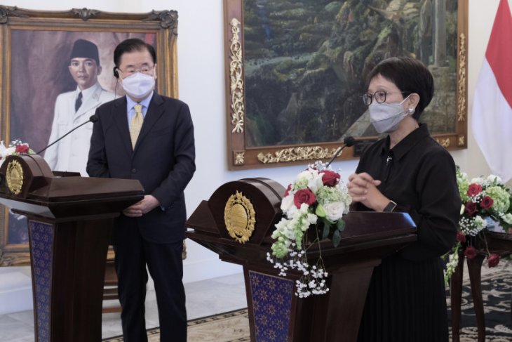 Menlu RI-Korea Selatan tegaskan pentingnya peningkatan kerja sama kesehatan