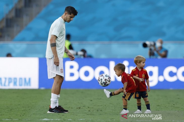 Luis Enrique desak polisi usut ancaman terhadap Alvaro Morata
