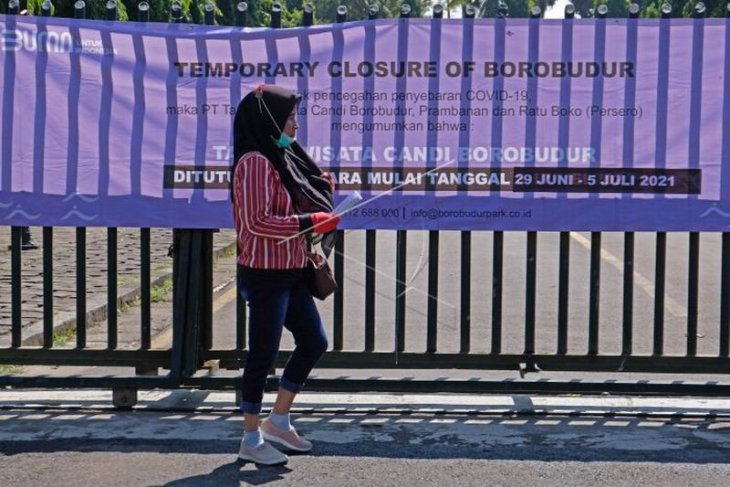 Wisata Candi Borobudur ditutup sementara