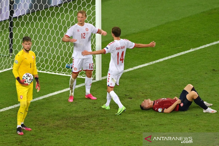 Euro 2020, Denmark melangkah ke semifinal usai tundukkan Ceko 2-1