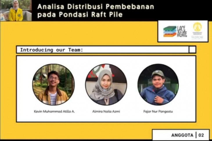Tiga mahasiswa FTUI raih penghargaan dalam rancang fondasi raft pile