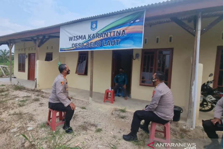 Polres Bangka Barat pantau kesiapan wisma karantina tingkat desa